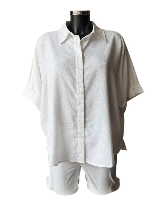 Betty basics Lynwood linen blend blouse