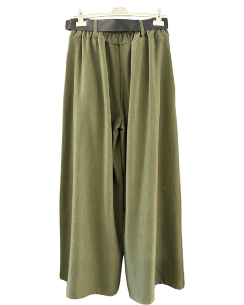 Charlie wide leg trousers - Khaki