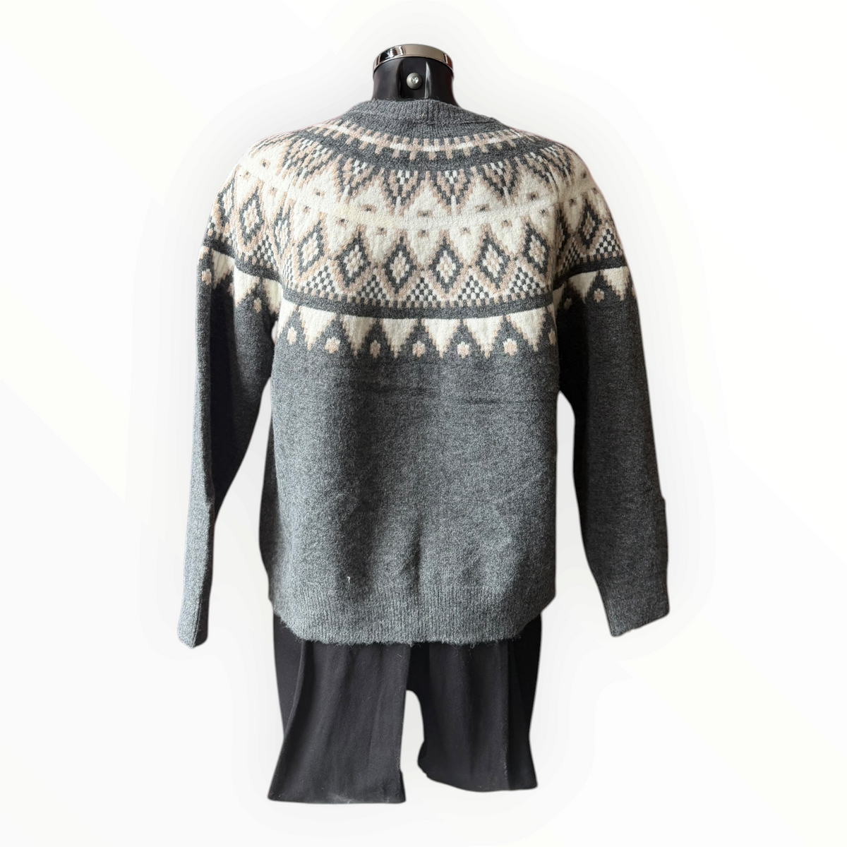 Willow fair isle cardigan - Grey