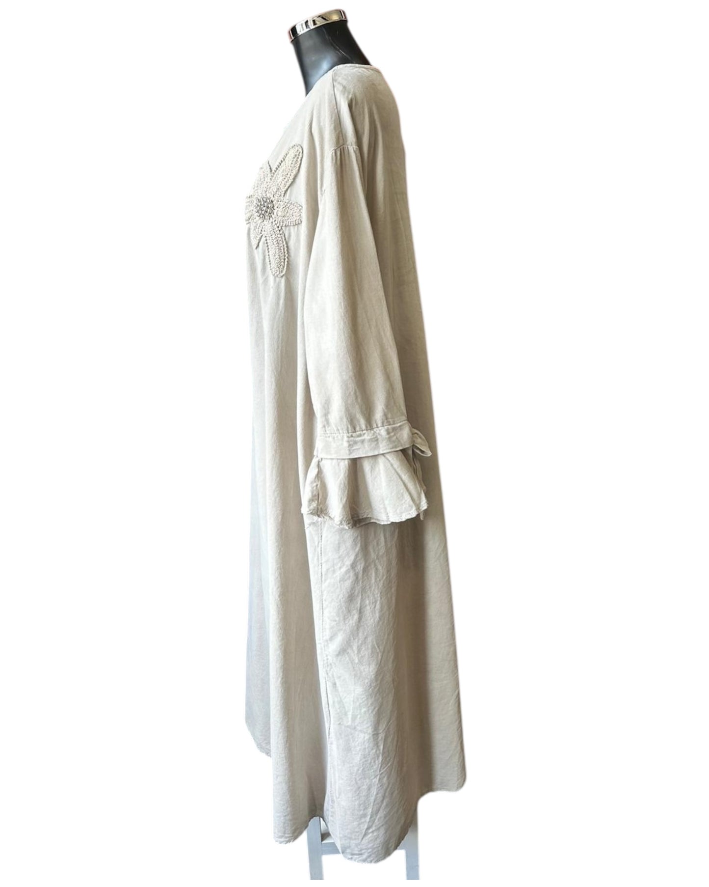 Iris corduroy relaxed fit dress - Beige