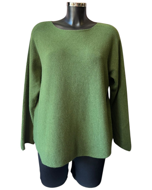 Toni short soft plain jumper - Khaki