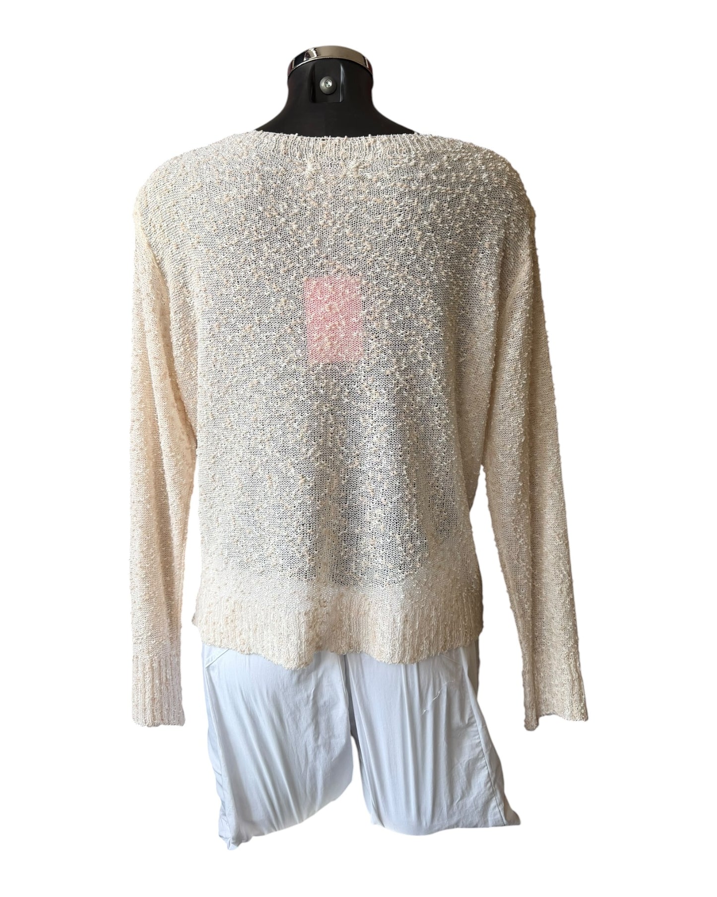 Eliza boucle knit lightweight jumper - Beige
