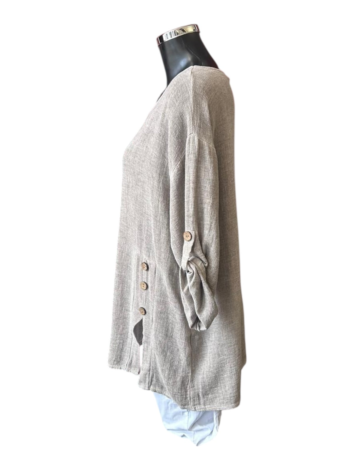 Casey range button sides top - Mocha