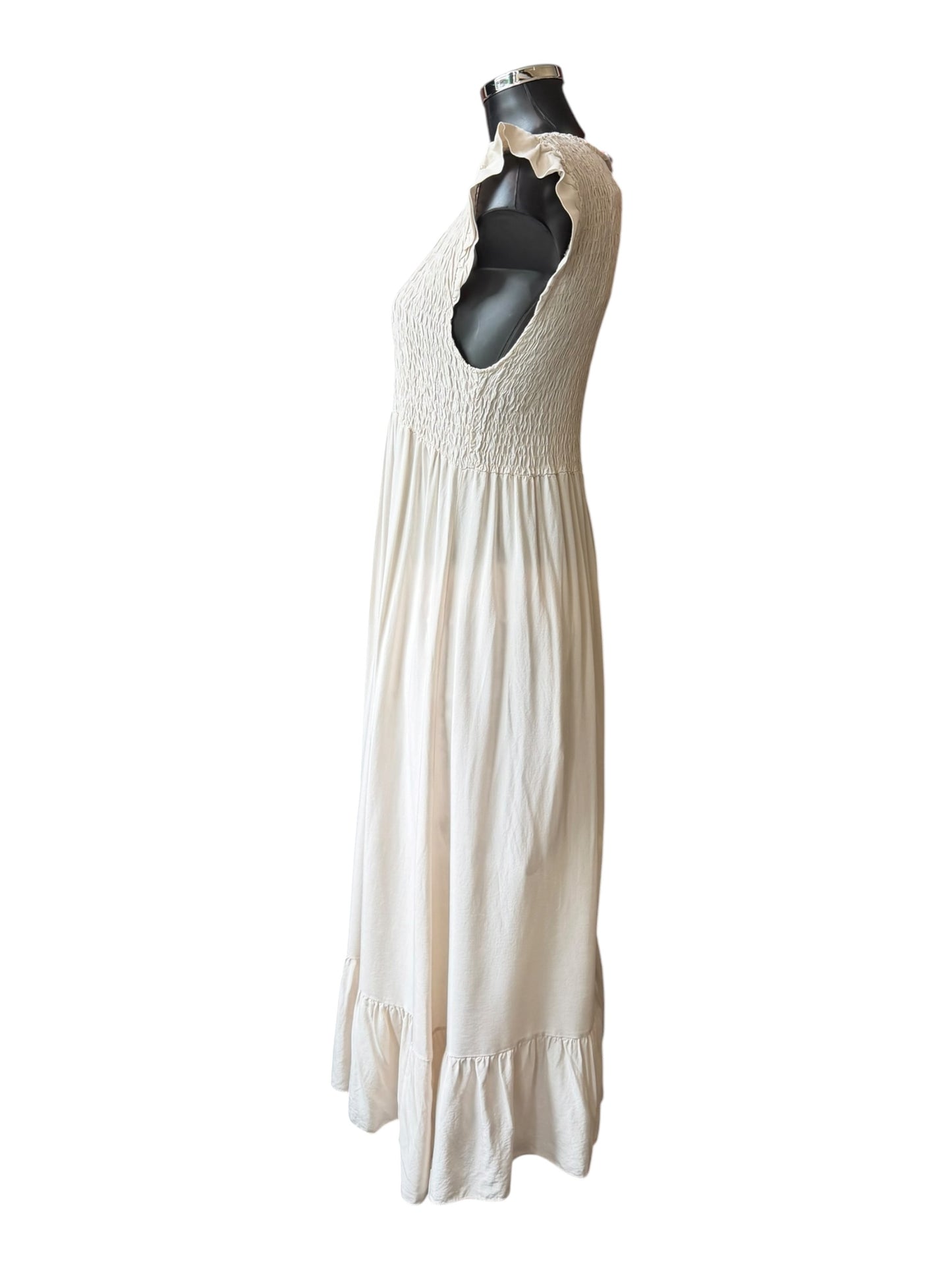 Molly midi dress plain dress - Beige