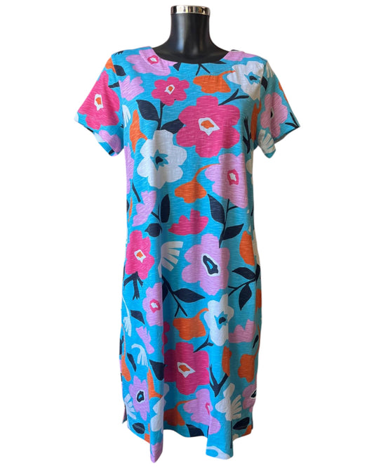 Foil captains choice dress - Bold Blooms