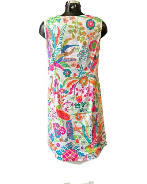 Orientique kusadasi shift dress - White print