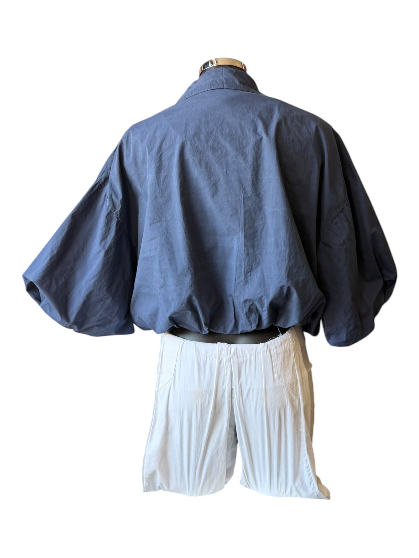 Lara bubble hem lightweight jacket - Navy