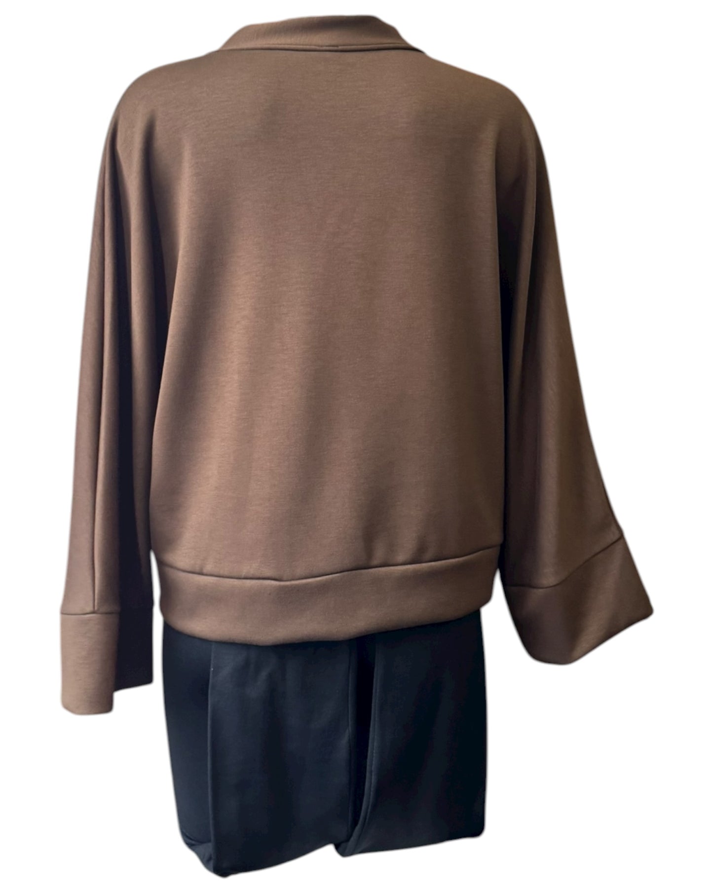 Lola gold button cardigan - Chocolate