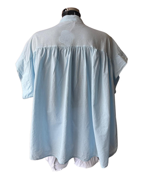 Emani swing cotton shirt - Pale blue