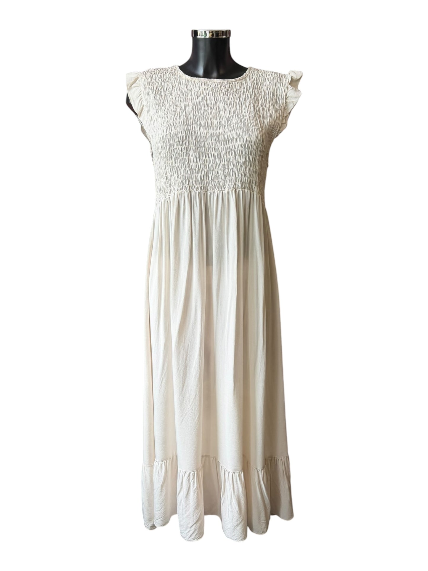 Molly midi dress plain dress - Beige