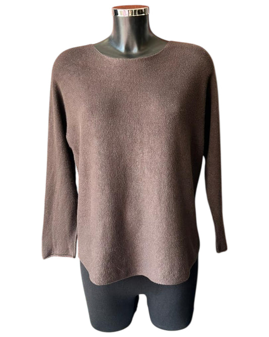 Toni short soft plain jumper - Chocolate