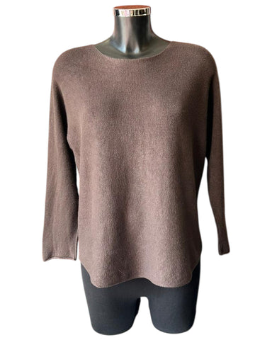 Toni short soft plain jumper - Chocolate