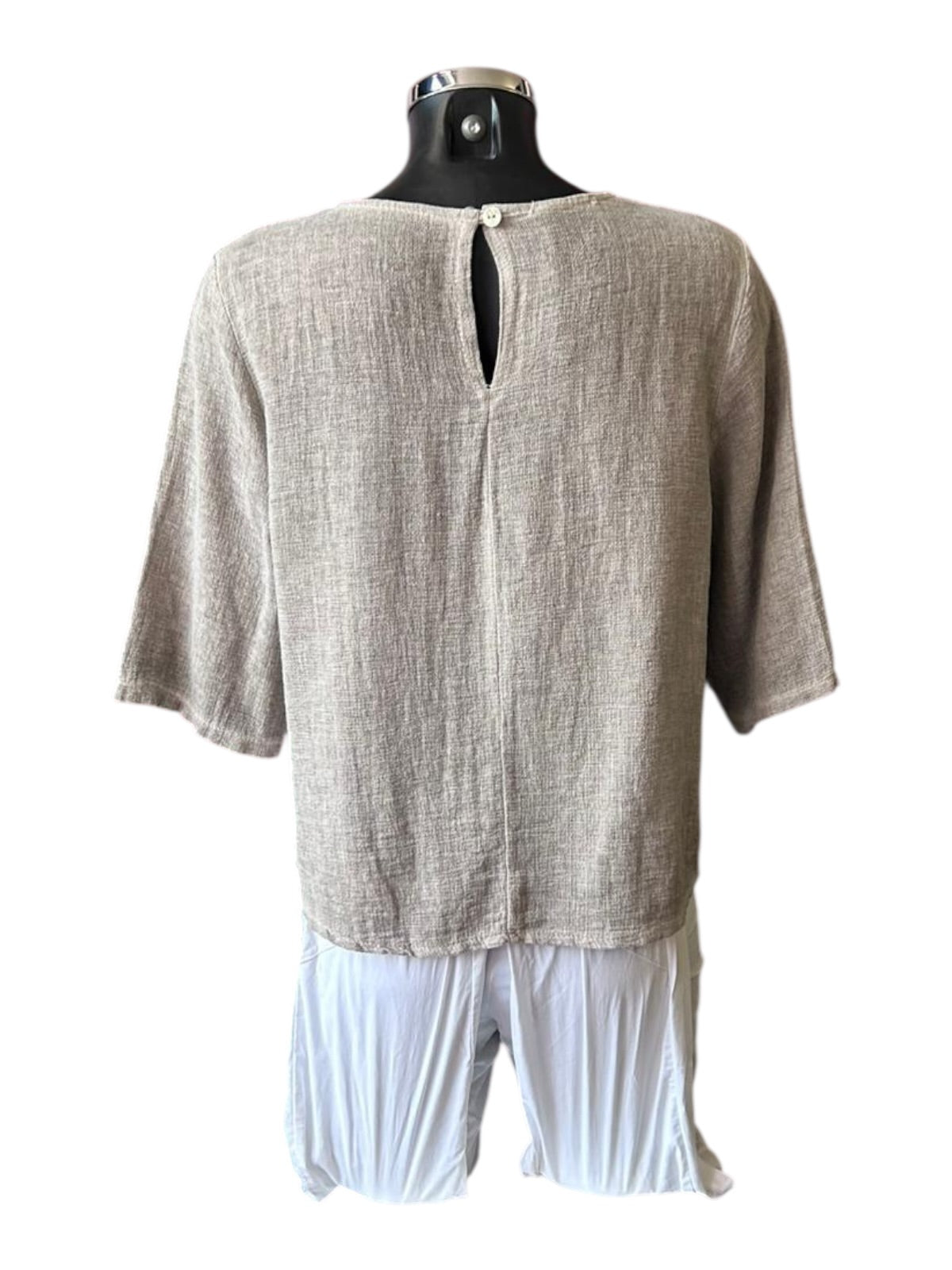 Casey range boxy short top - mocha