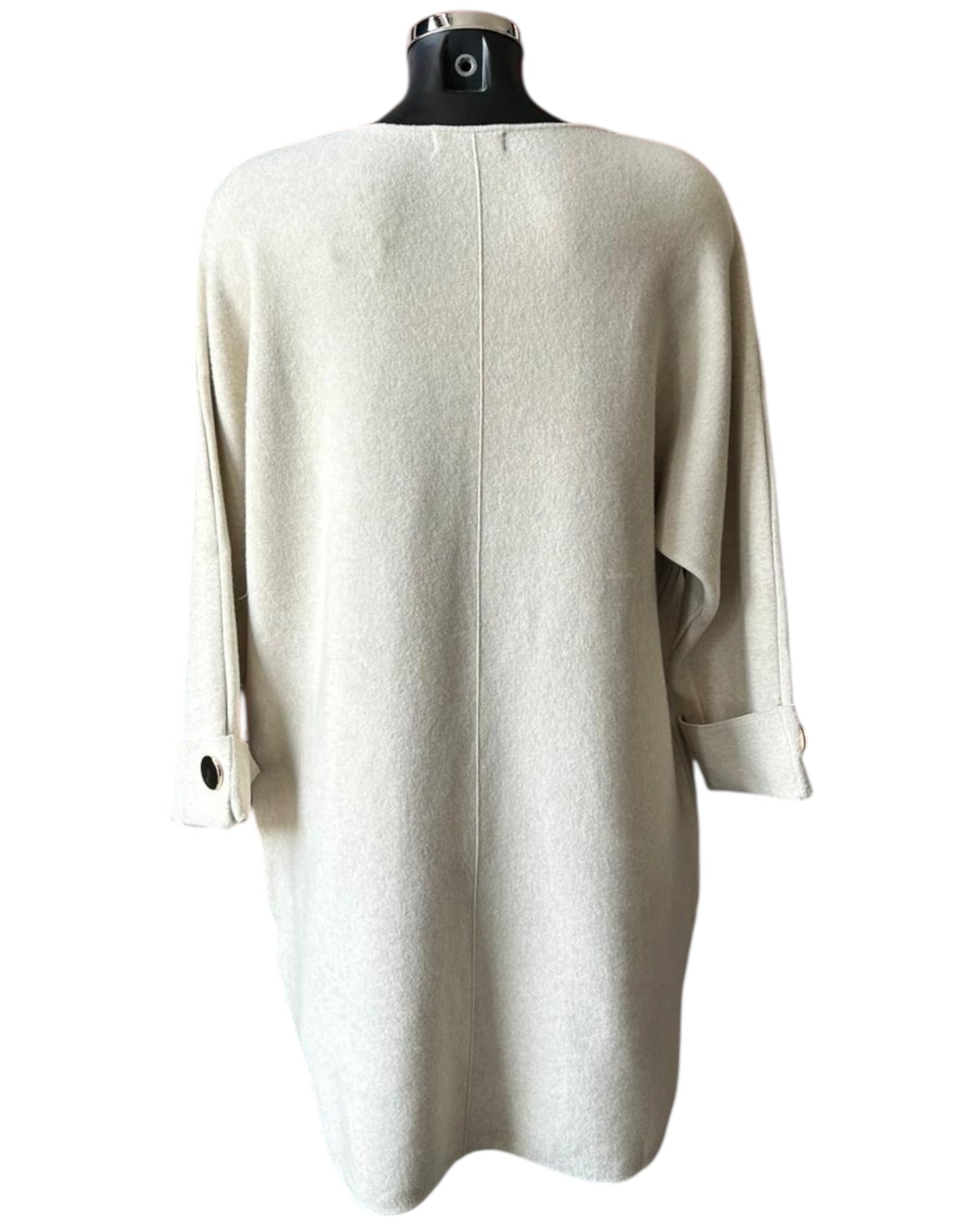 Leah premium knit tunic dress - Beige