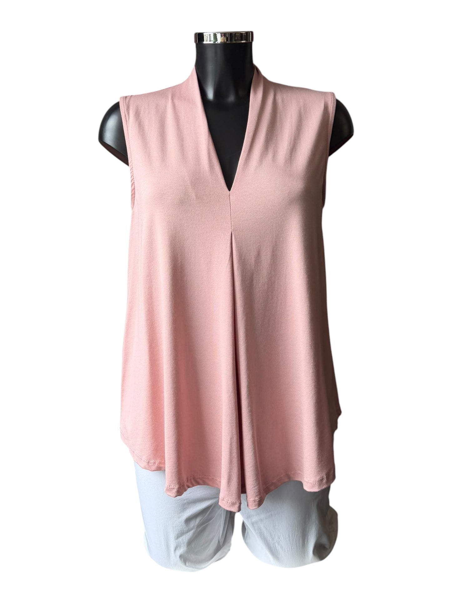 Tina v neck swing vest top - Pink
