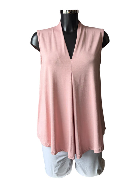 Tina v neck swing vest top - Pink