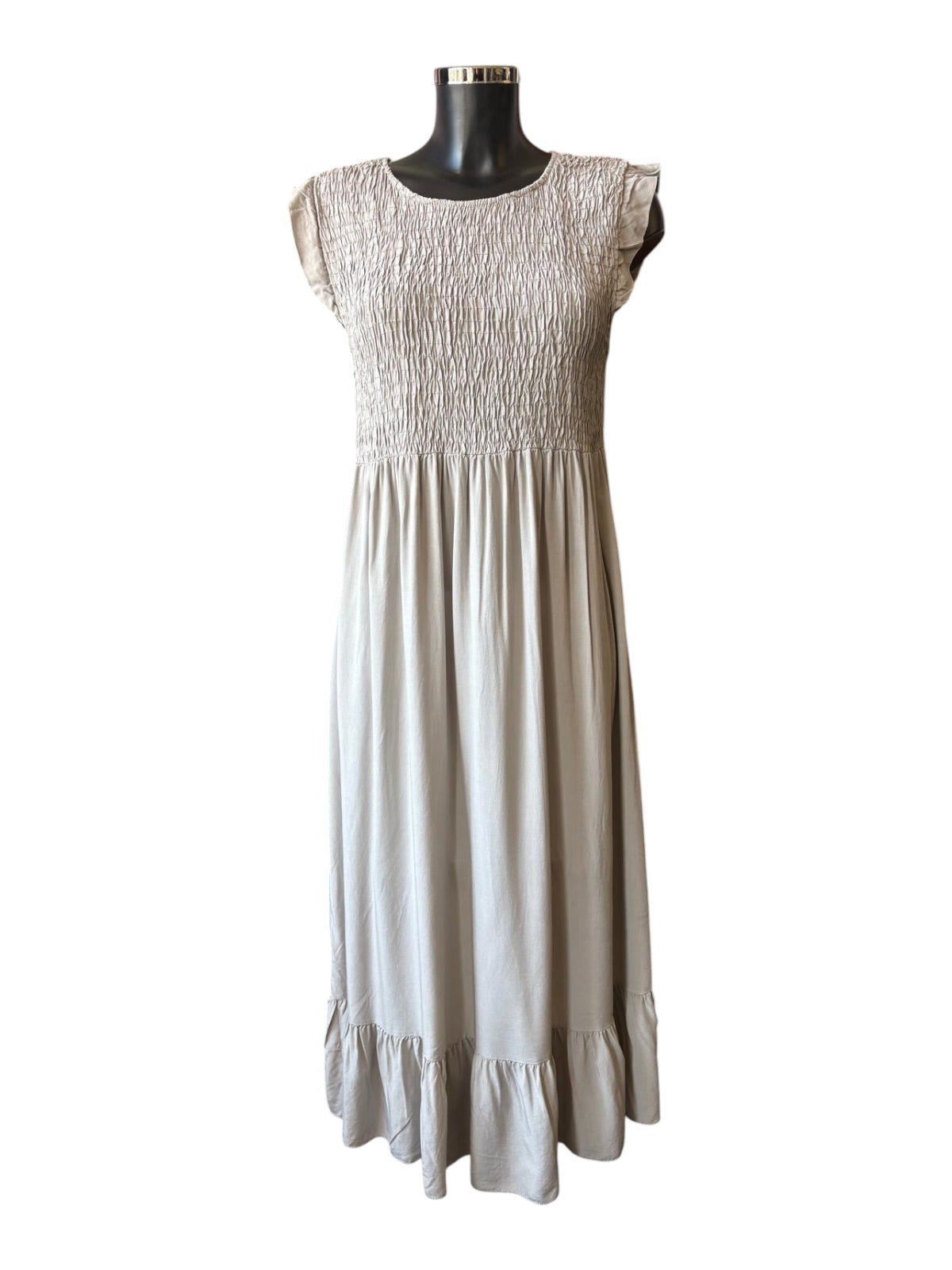 Molly midi dress - Plain Taupe