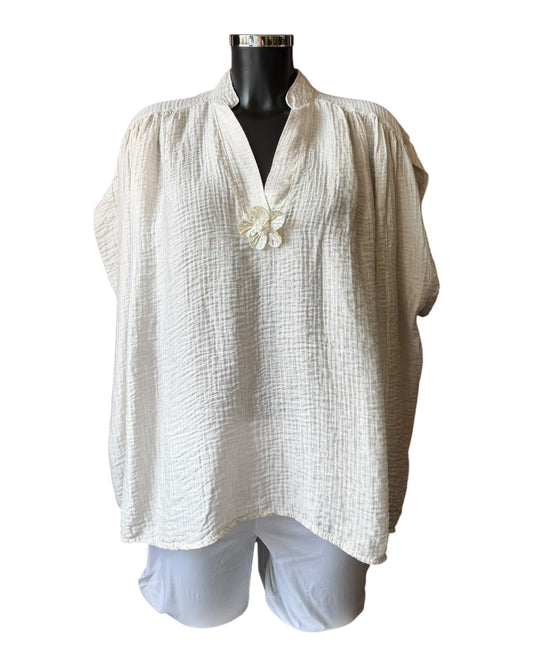 Monica floaty top - beige