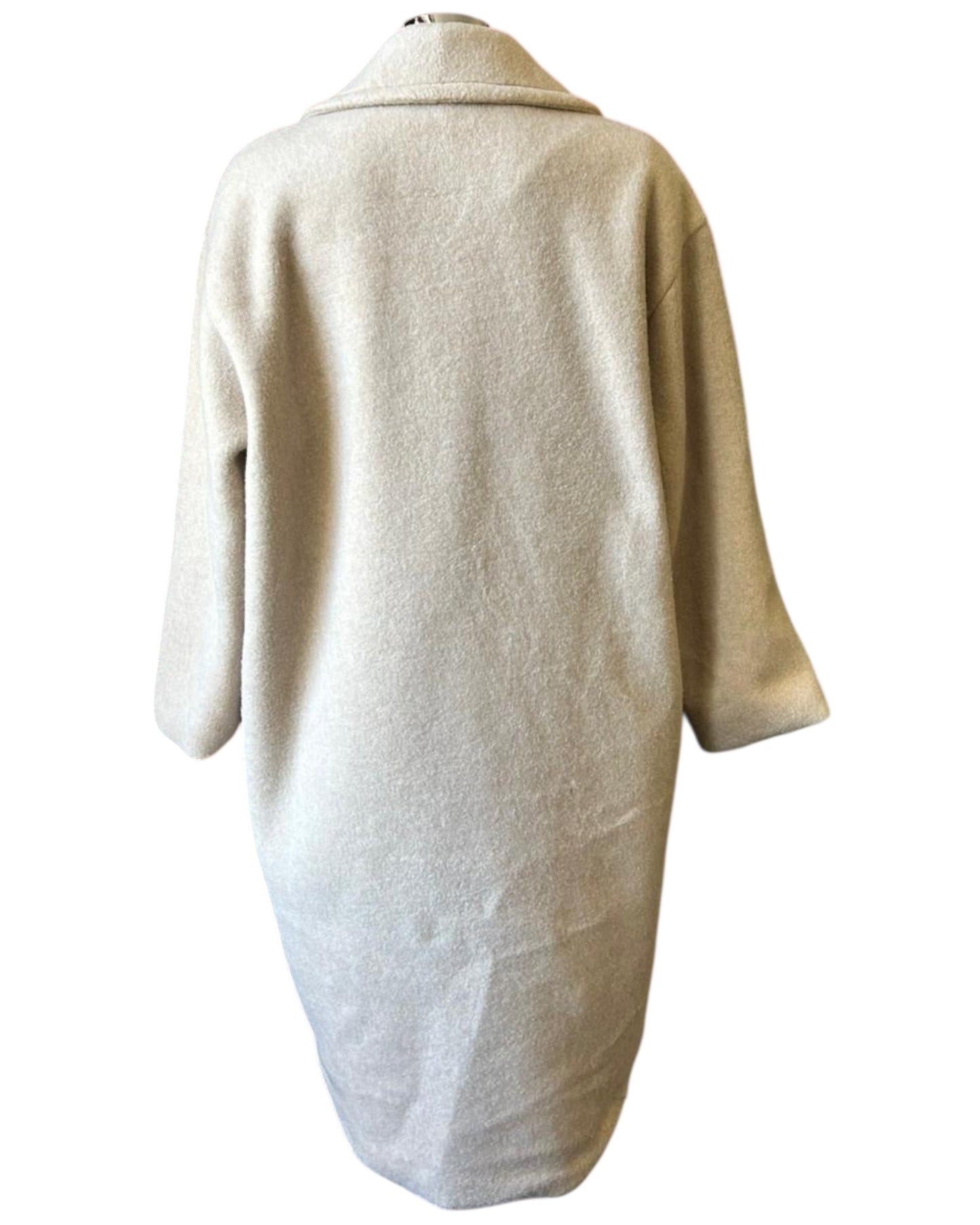 Priscilla wool feel pea coat - Beige