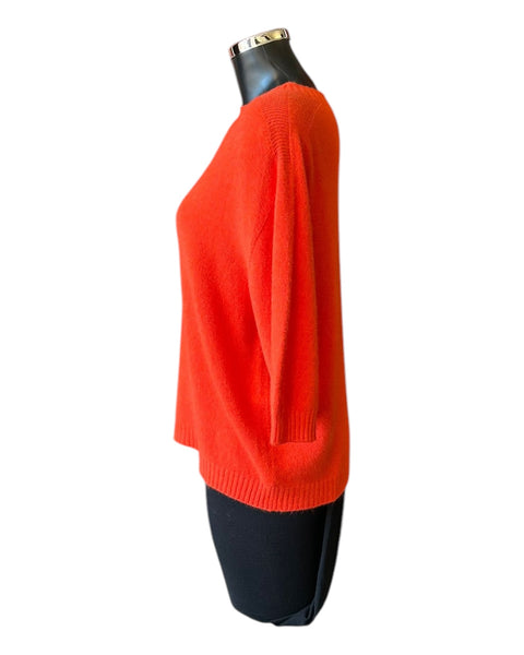 Cassie half sleeve crew neck jumper - Orange