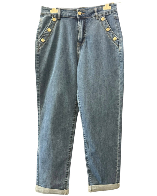 Moira button detail mom jeans - Denim