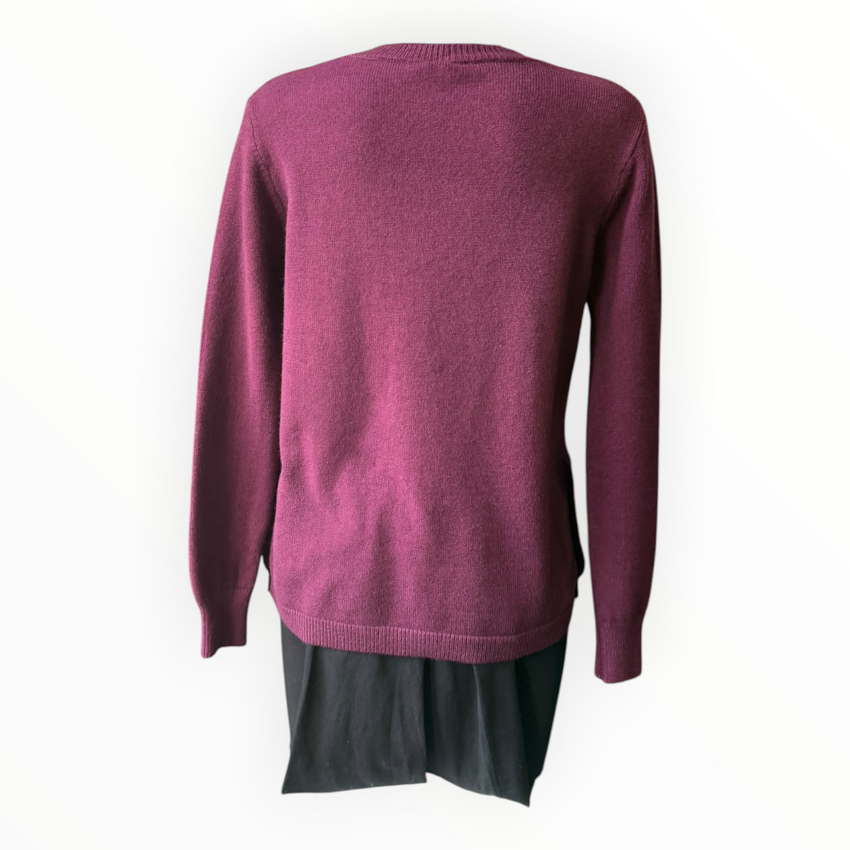 Queenie button detail jumper - Plum