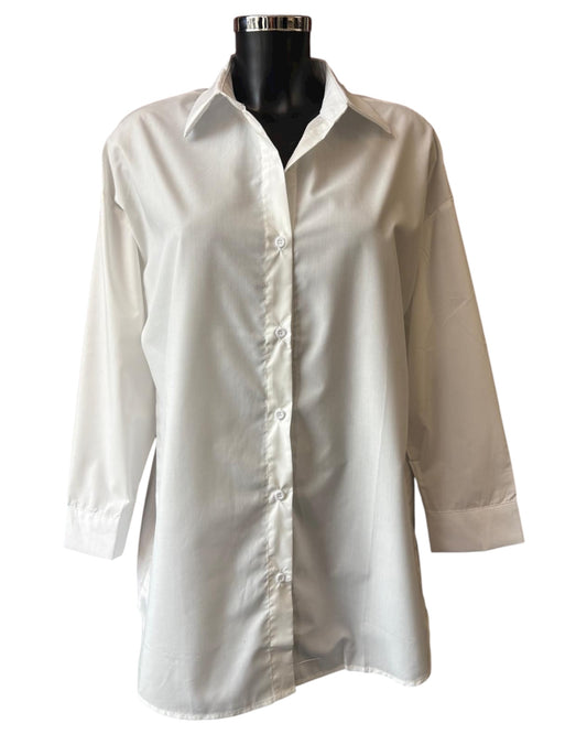 Queenie layering shirt - White