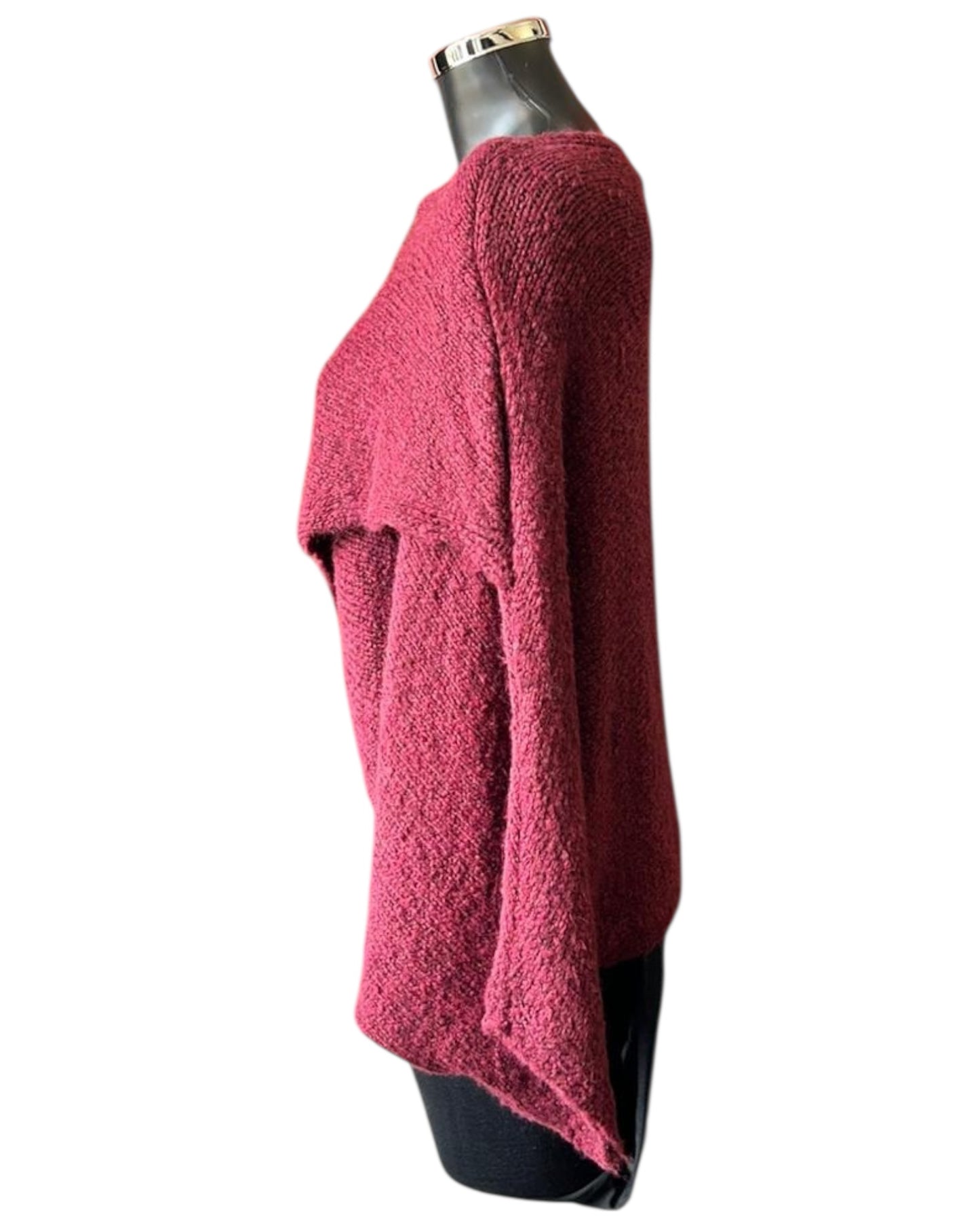 Tessa cross over layering jumper - Bordeaux