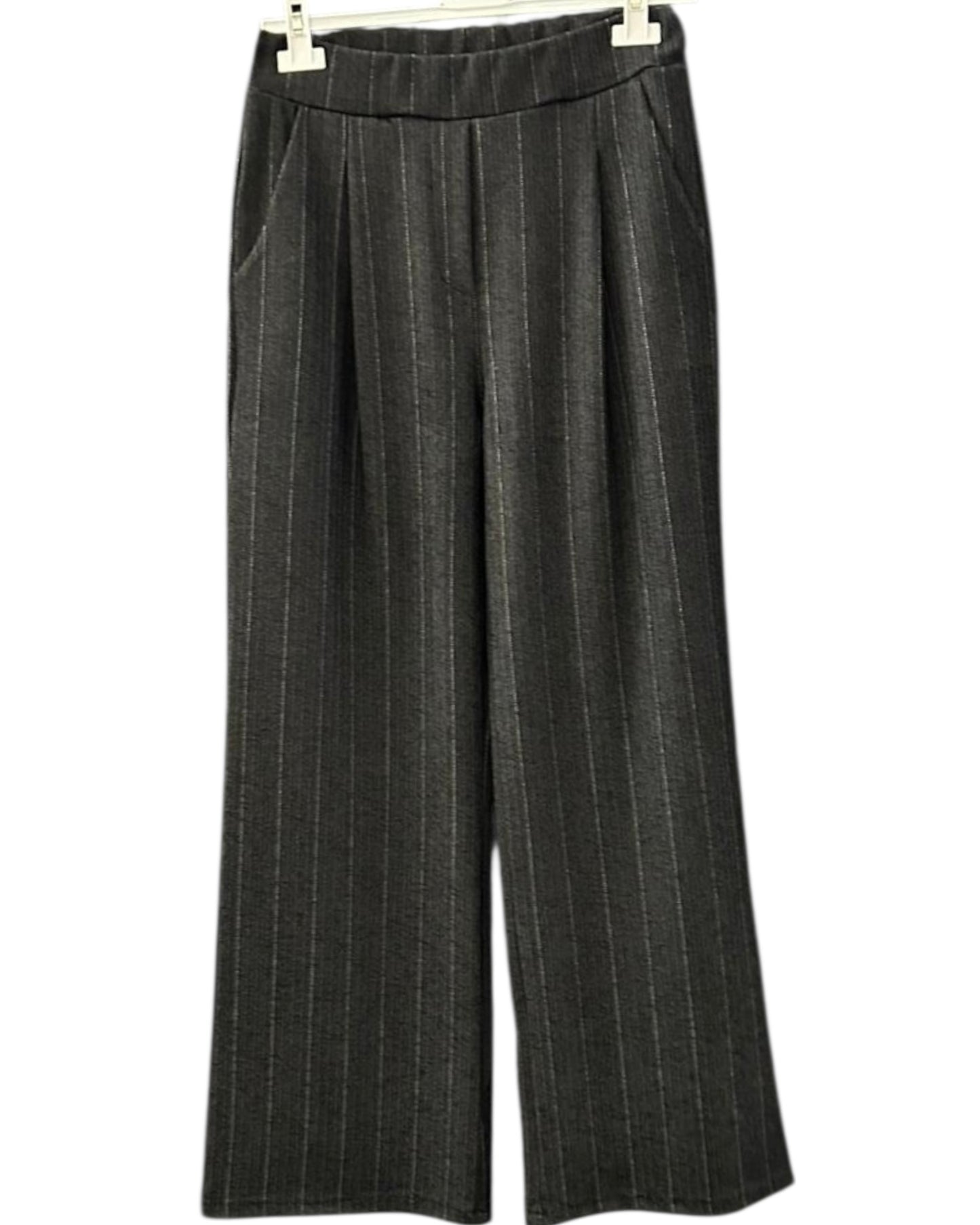Penelope tweed effect pinstripe trousers