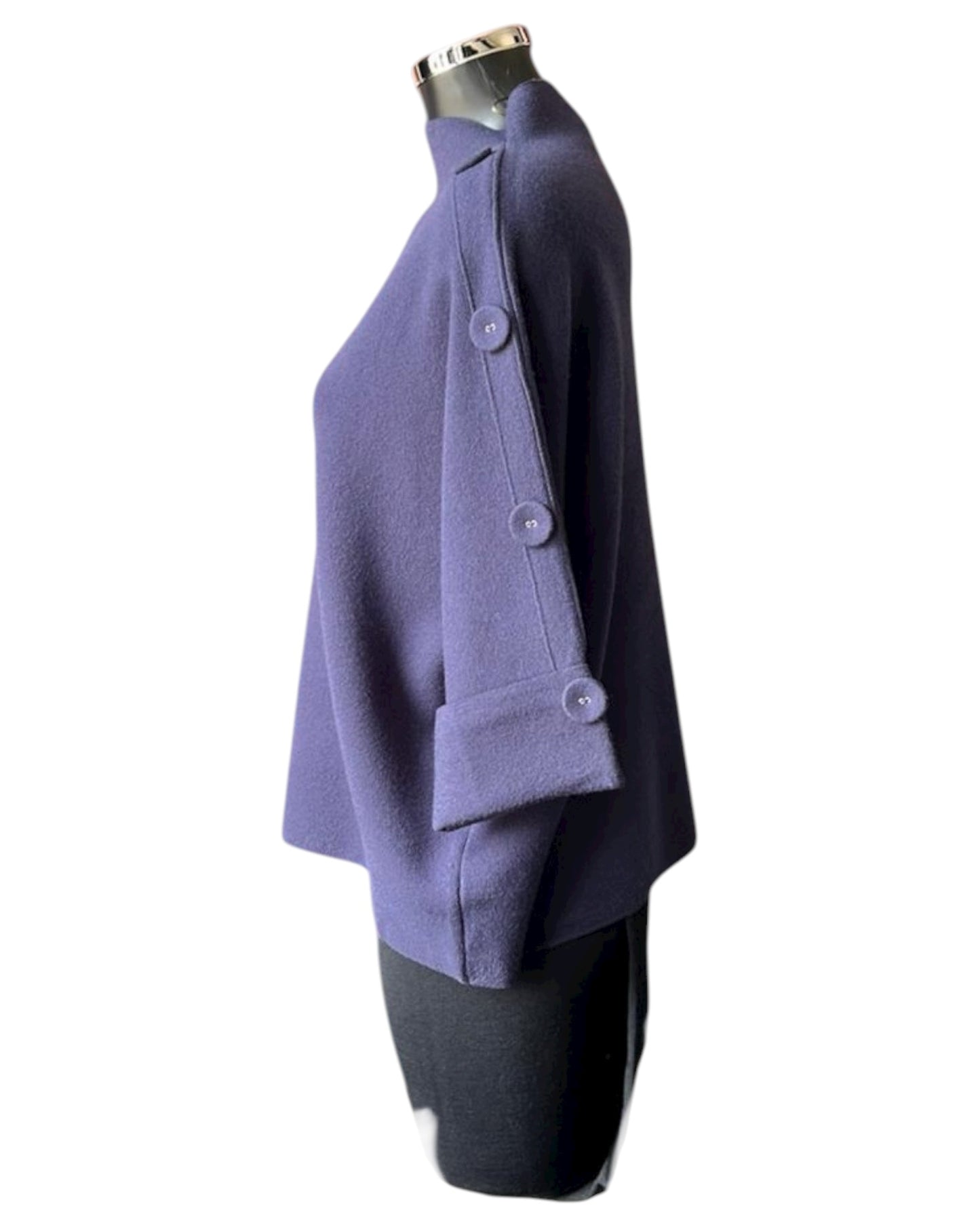 Beatrice button shoulder jumper - Navy