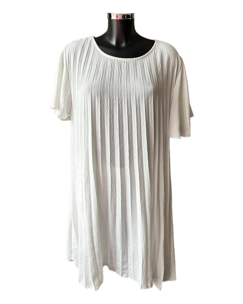 Morgan range pleated swing dress - Ivory