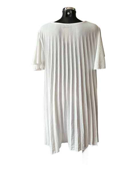 Morgan range pleated swing dress - Ivory