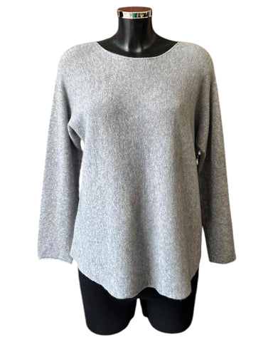 Toni short soft plain jumper - Grey