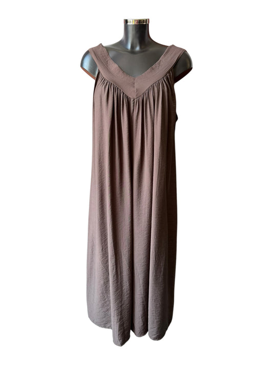 Patsy v neck midi dress - Chocolate
