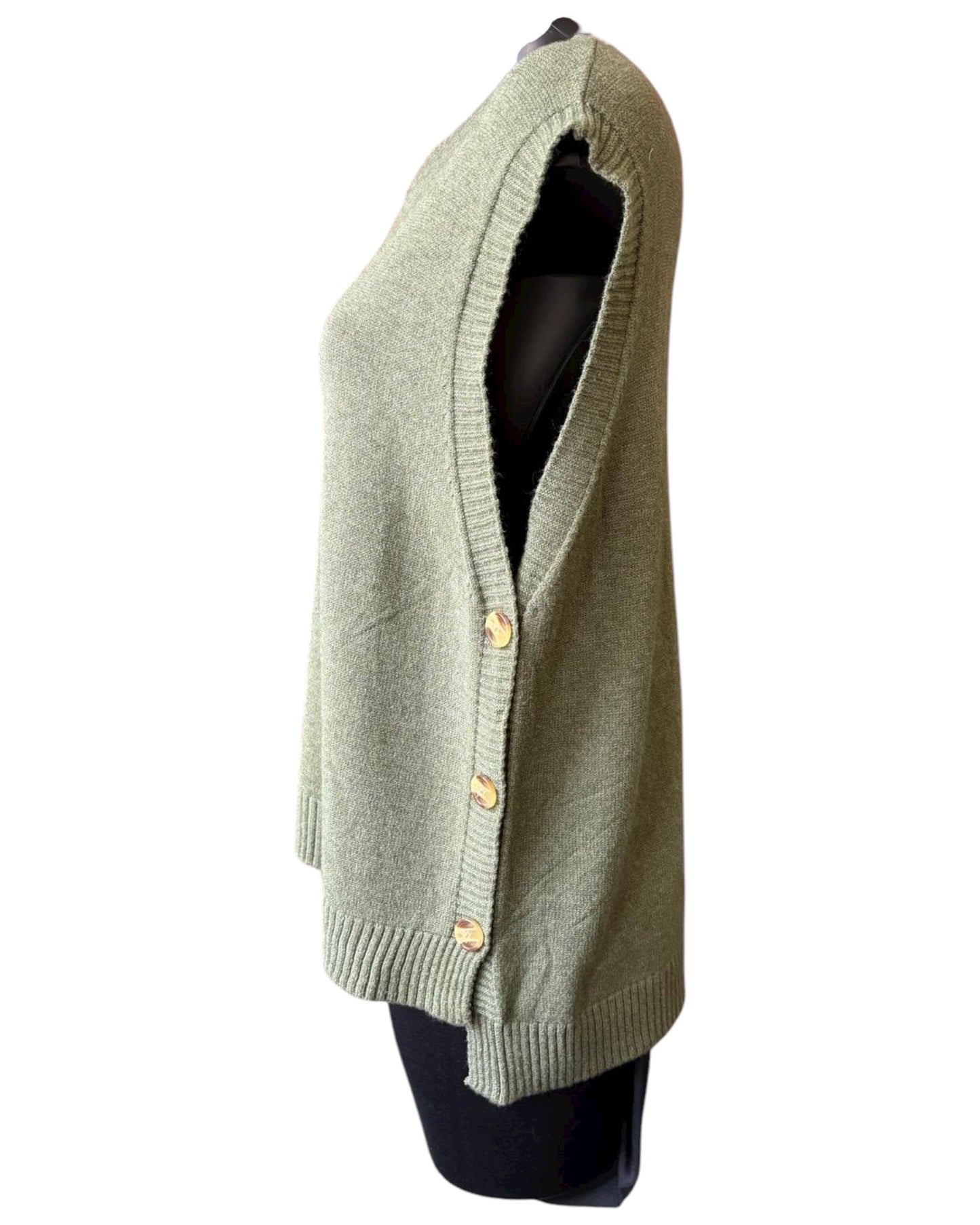 Macey soft knit tank top sweater - Khaki