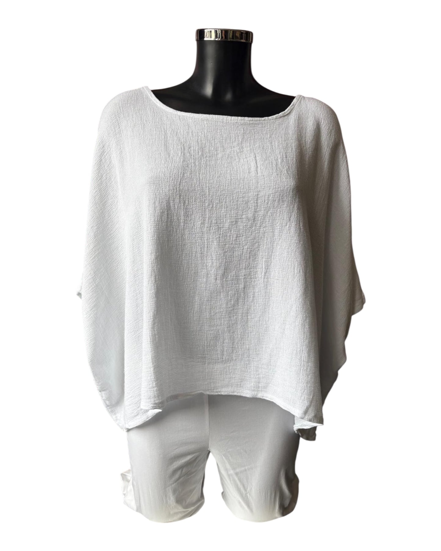 Casey range button back top - White