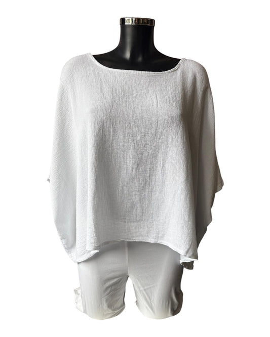 Casey range button back top - White
