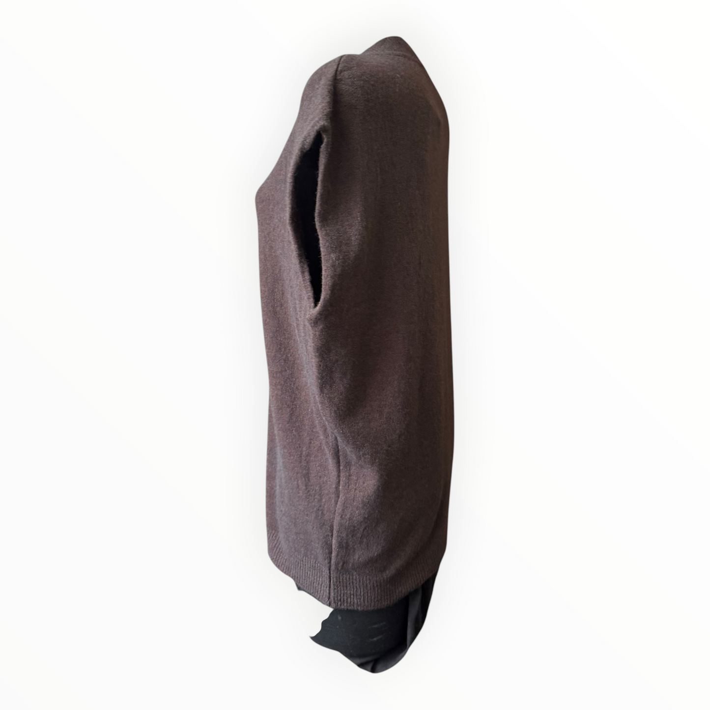 Patsy v neck tank top jumper - Chocolate