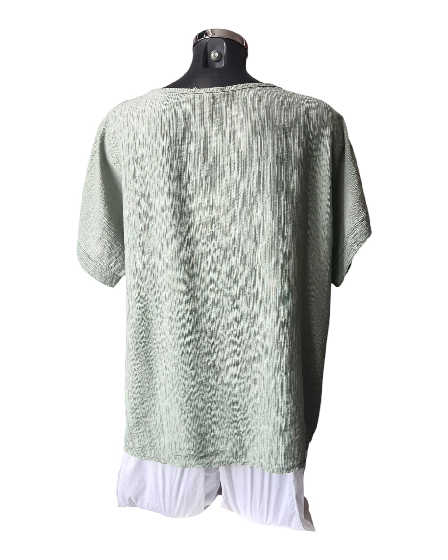 Milly range single pocket top - Khaki