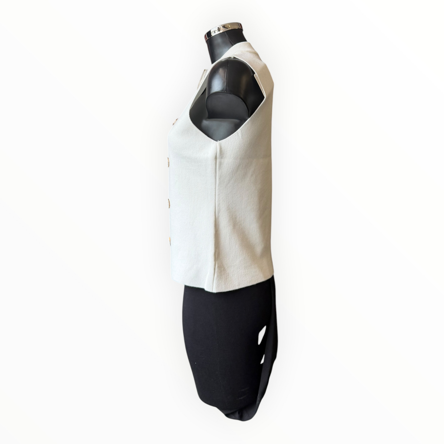 Marcia military zip top - White sleeveless