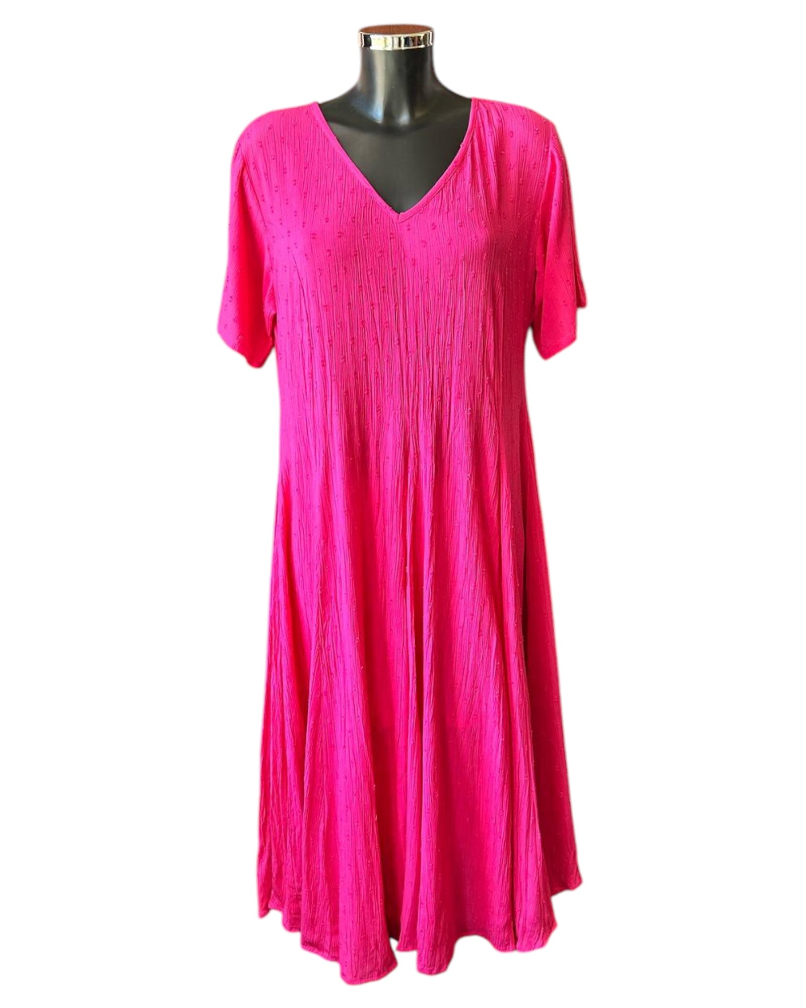 Orientique Dobey godet dress - Hot pink