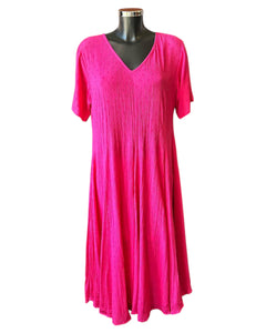 Orientique Dobey godet dress - Hot pink