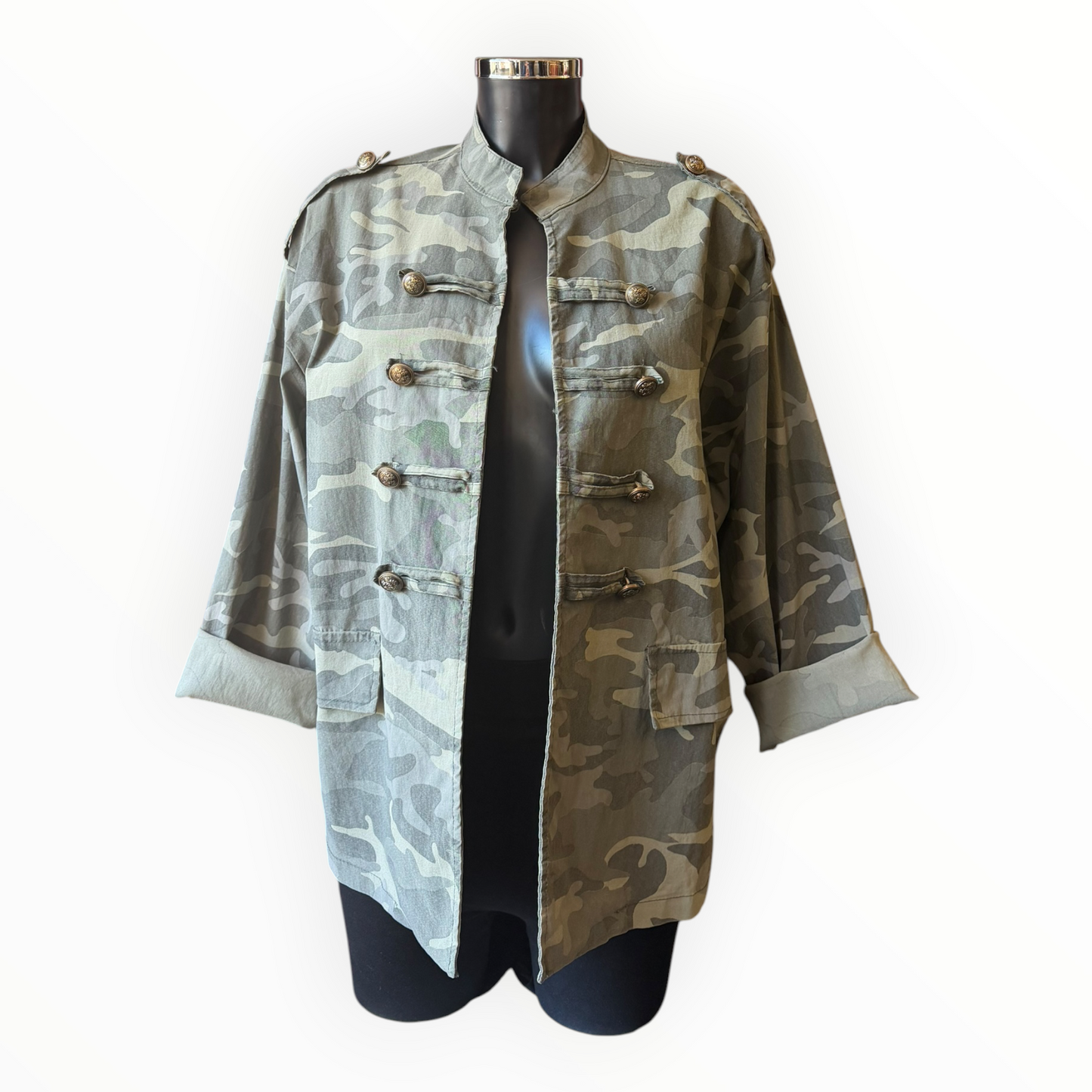Martha military camouflage jacket - Green mix