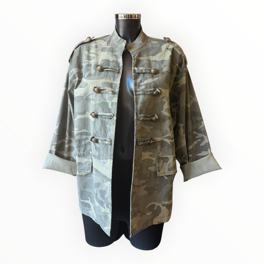 Martha military camouflage jacket - Green mix