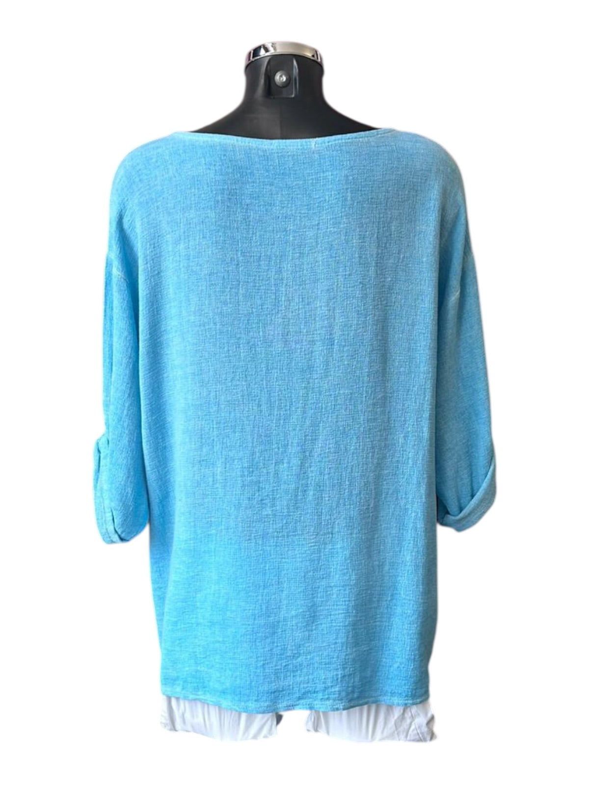 Casey range button sides top - Aqua