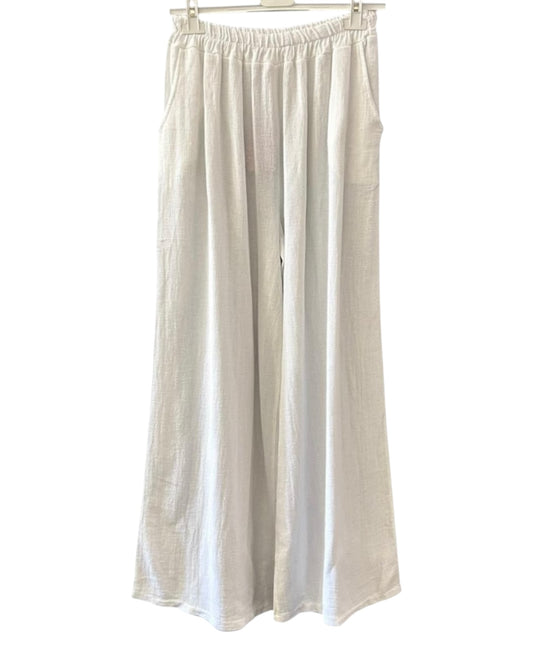 Casey range wide leg trousers - White