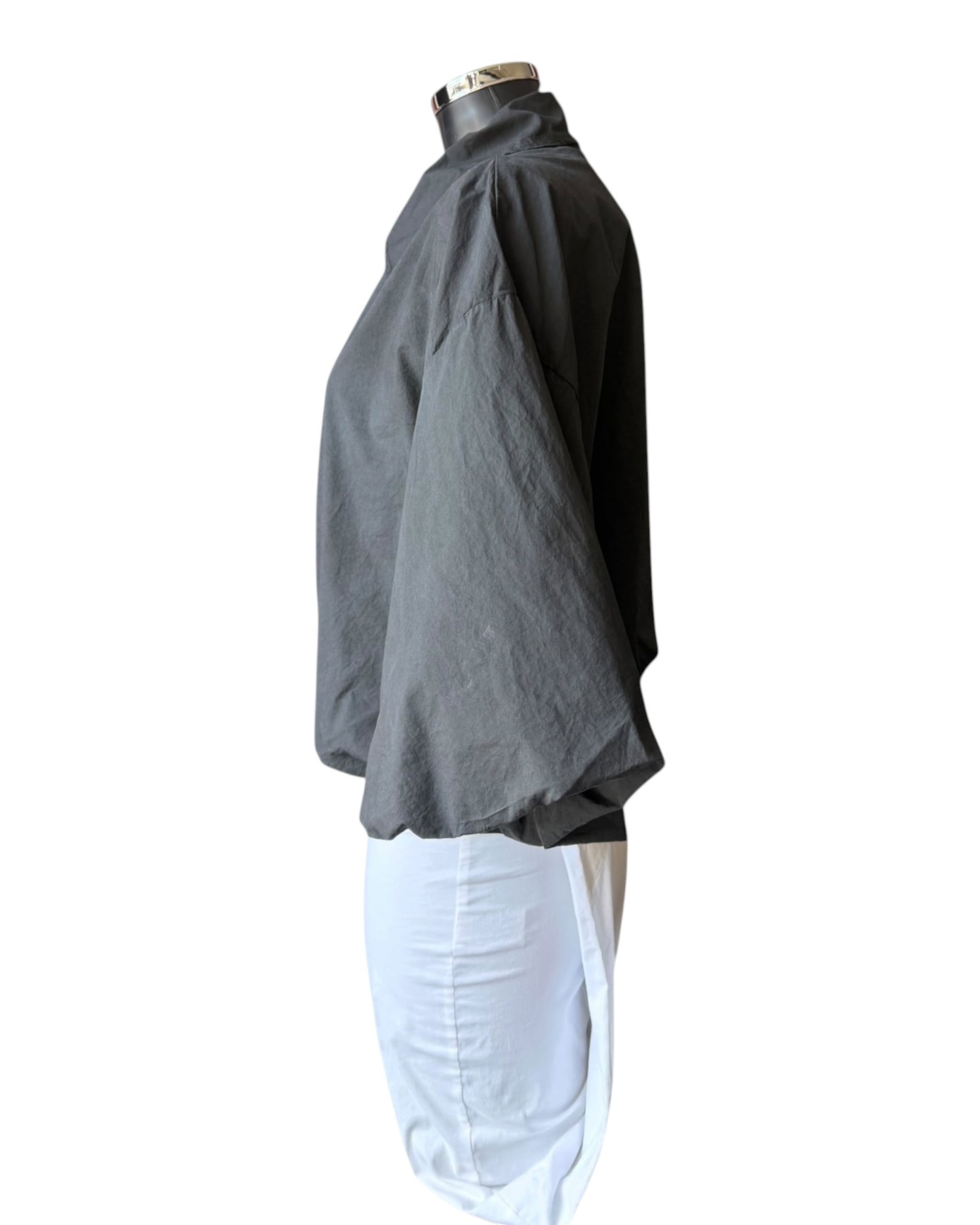 Lara bubble hem lightweight jacket - Black