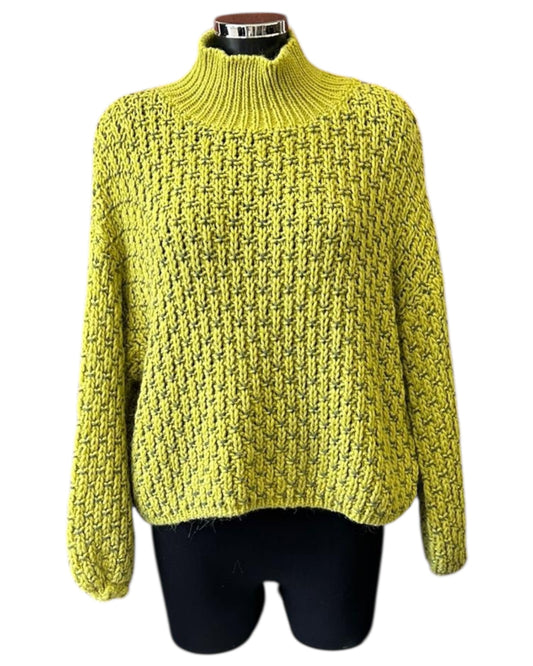 Alice chunky knit jumper - Lime
