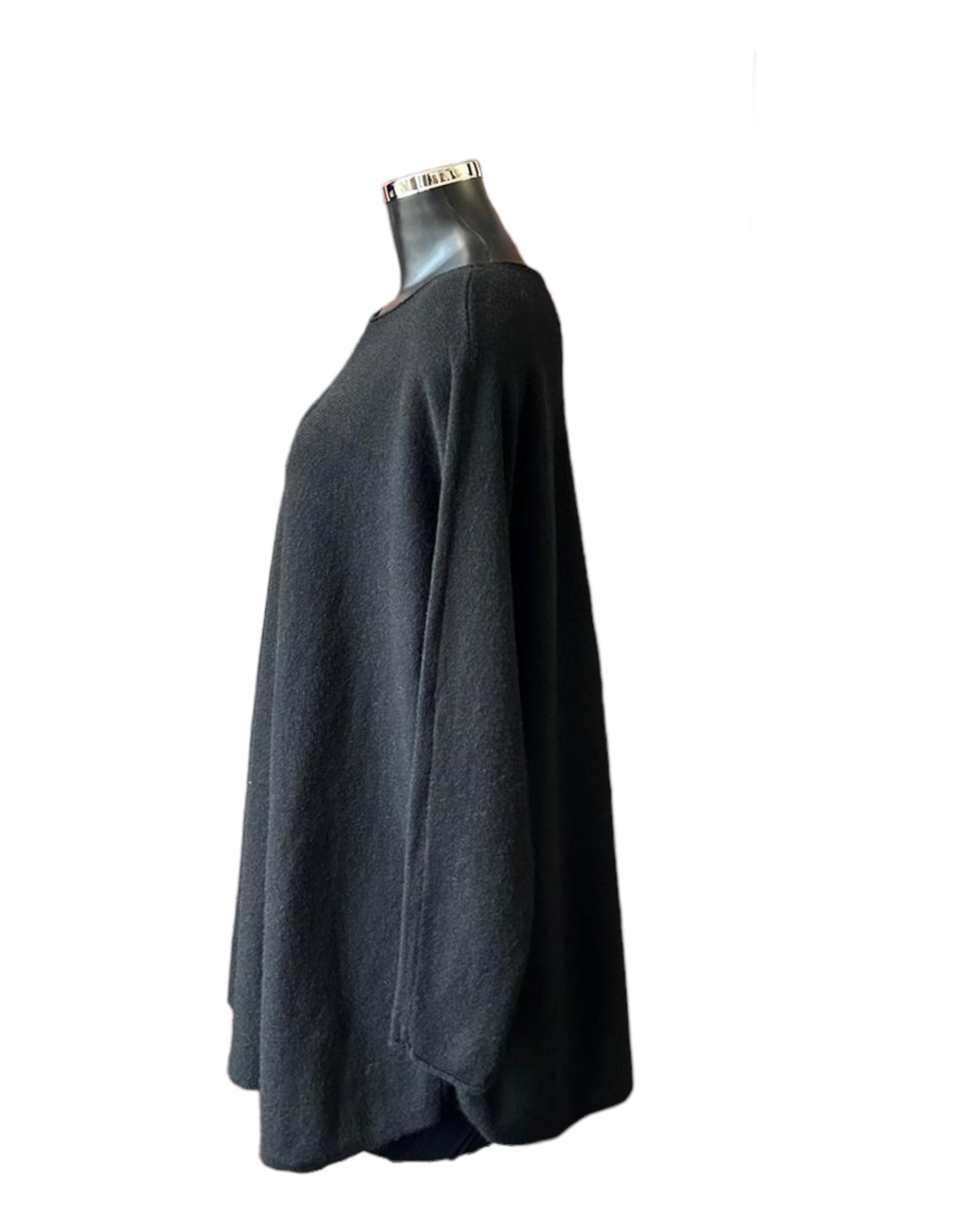 Sally soft knit swing jumper - Black