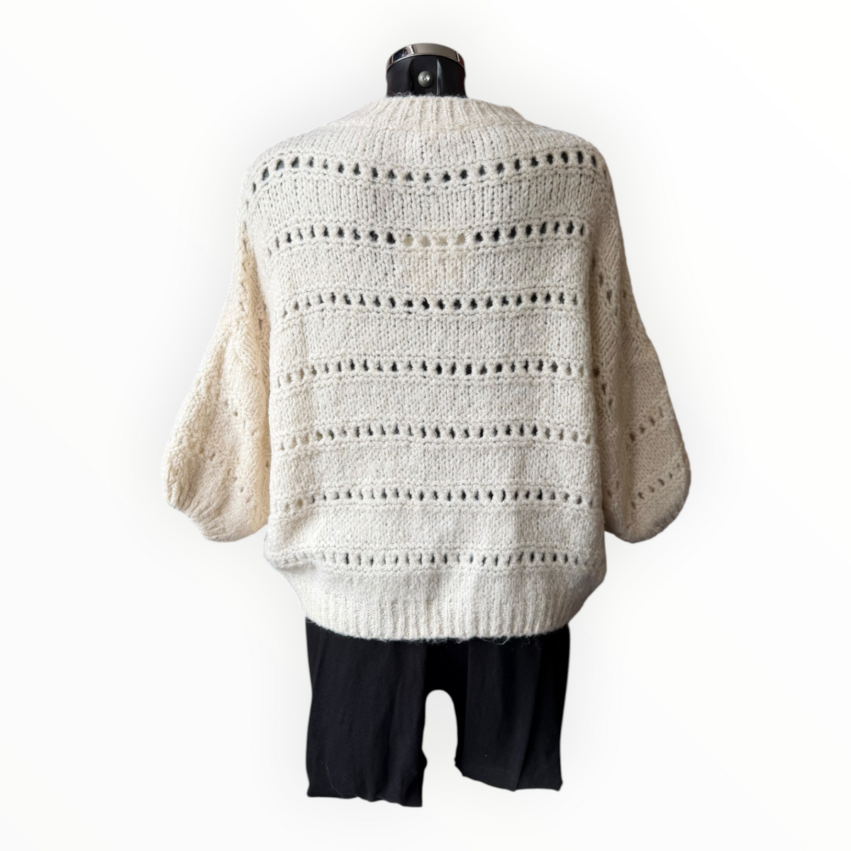 Verity soft knit half sleeve jumper - Beige